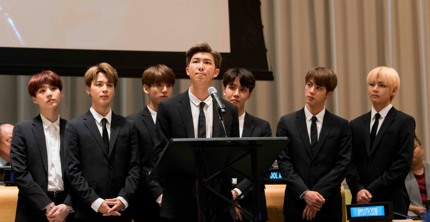 Nhom nhạc BTS trở thành đại sứ của tổng thống Hàn Quốc