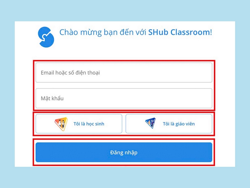 shub classroom đăng nhập